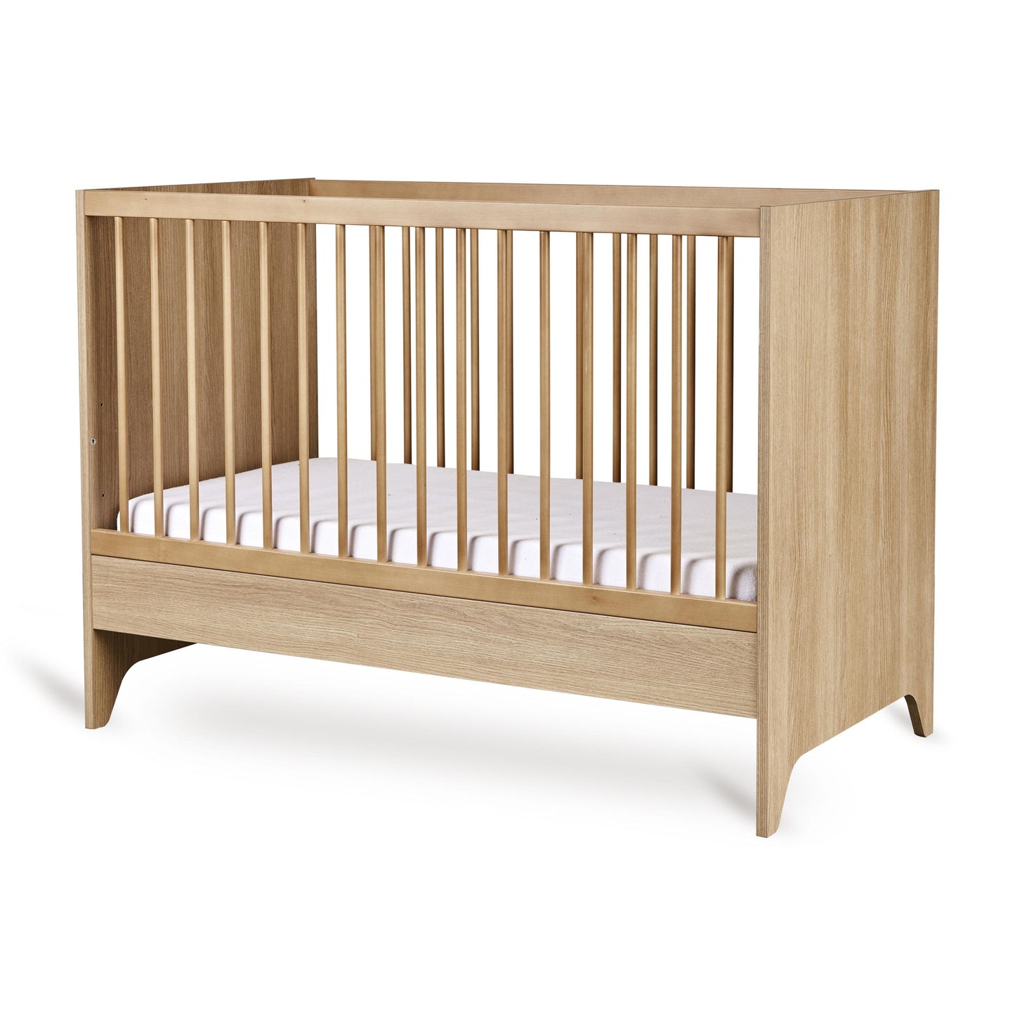 Quax Tsugi Cot Bed 120 x 60cm Honey Ash