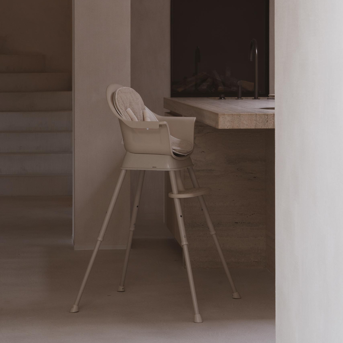 Quax Ultimo 3 Highchair Seat Cushion Stone