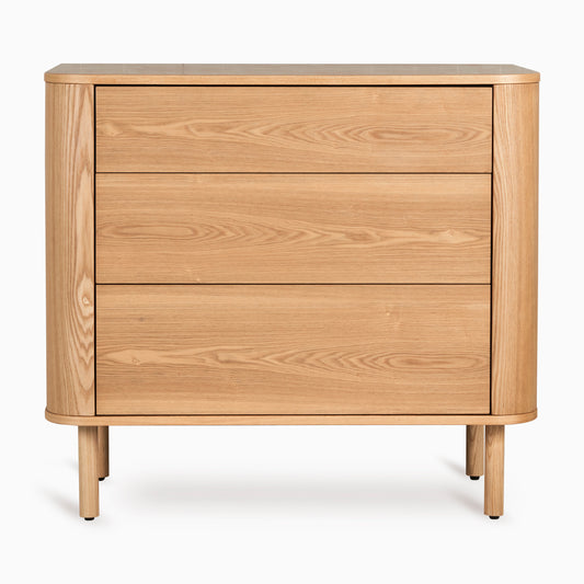 Quax Yume 3 Drawer Chest Natural Ash