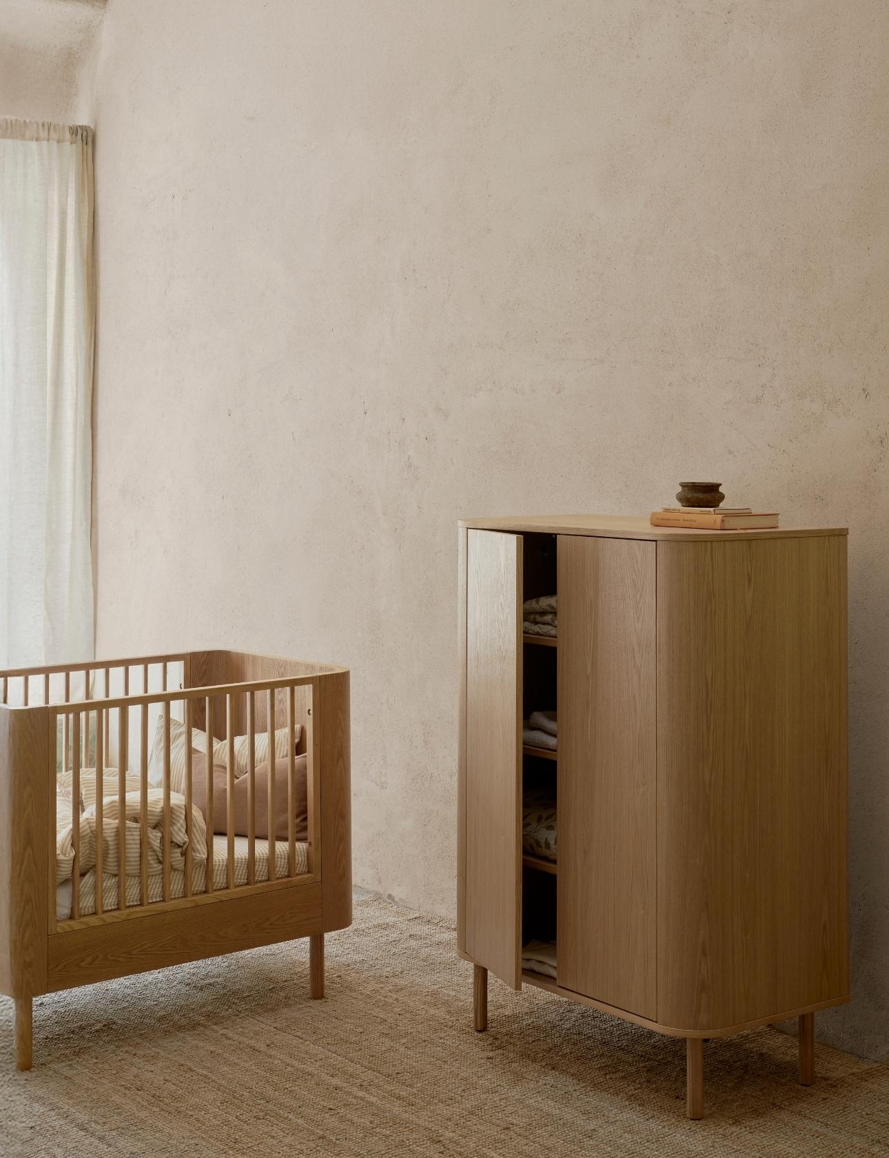 Quax Yume Wardrobe Flat Doors Natural Ash