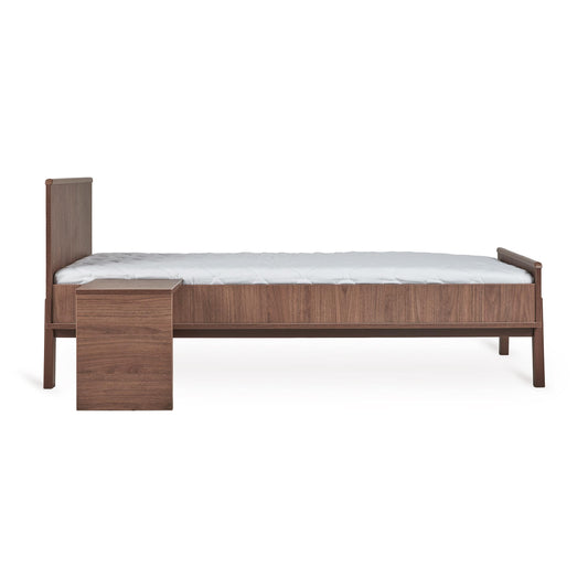Quax Ashi Junior Kit 170x70cm Chestnut for convertible cot bed on white background