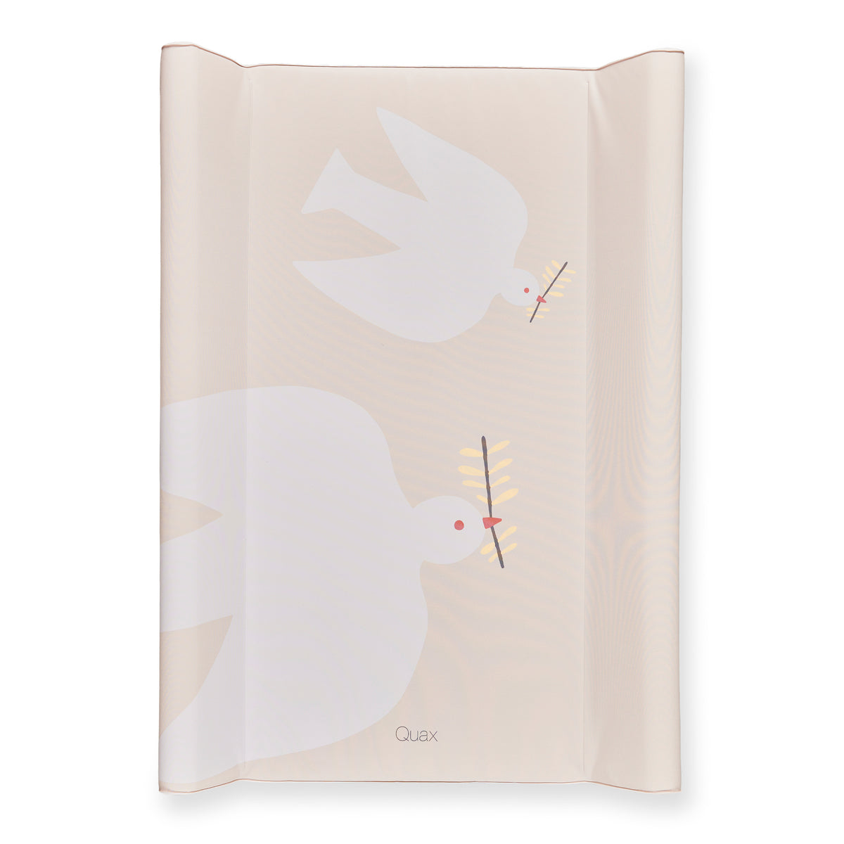 Quax Dove of Peace wedge changing mat 70x50cm with anti roll raised sides on white background