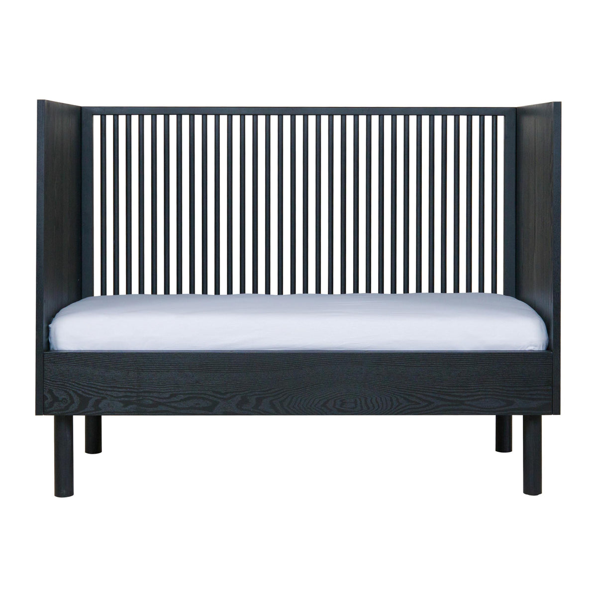 Quax Hai No Ki Convertible Cot 120 x 60cm - Black Ash