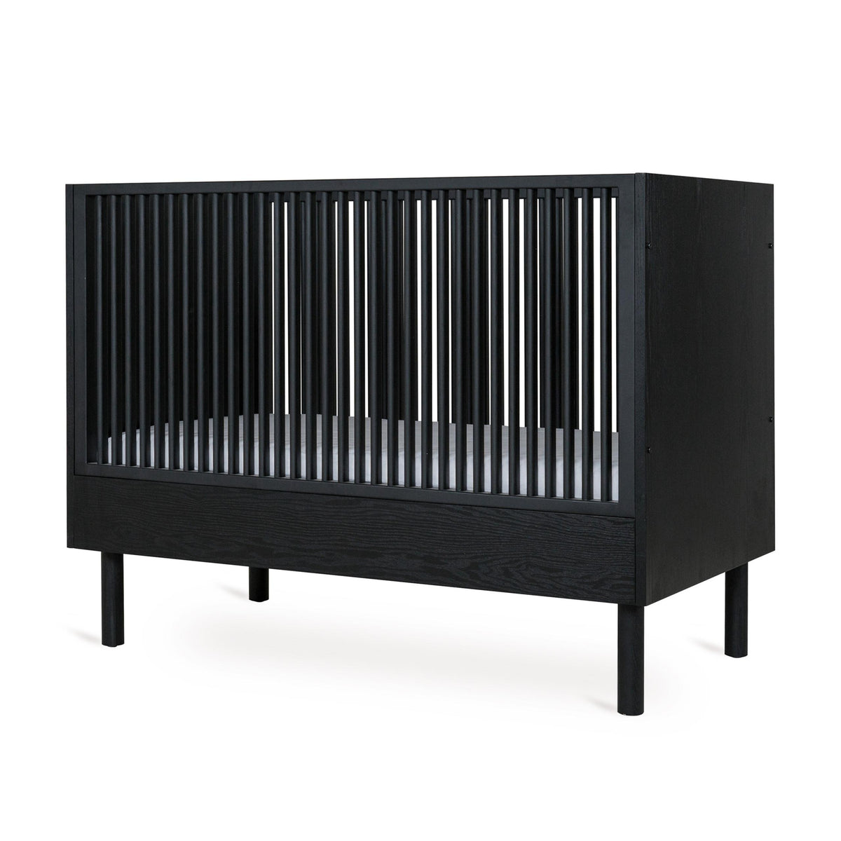 Quax Hai No Ki Black cot with solid closed ends on plain white background