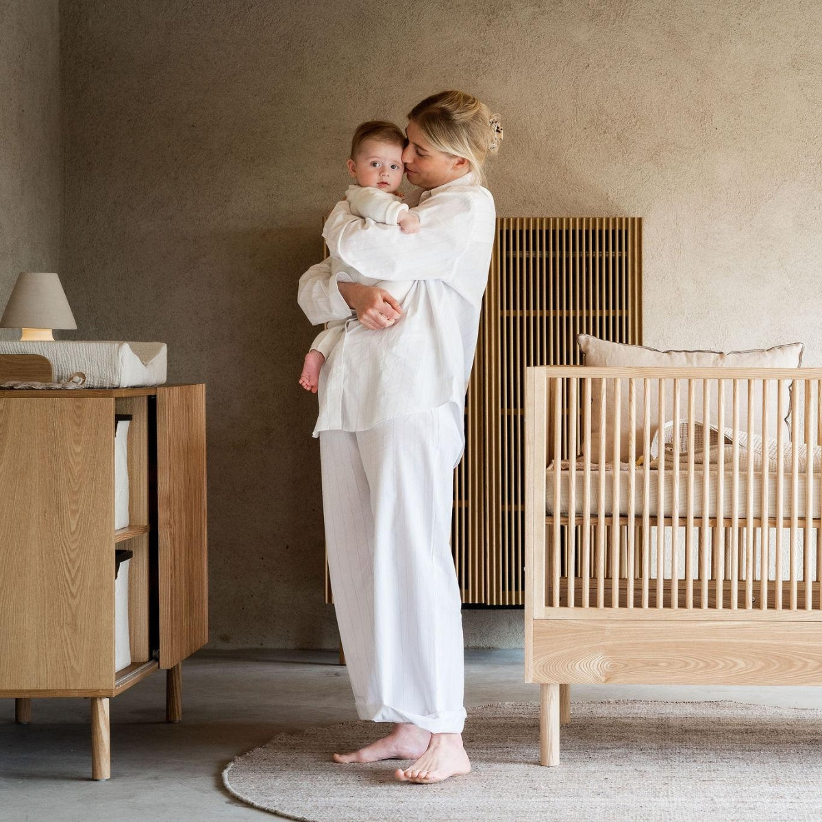 Quax Hai No Ki Convertible Cot Bed - 140 x 70 cm Natural Ash