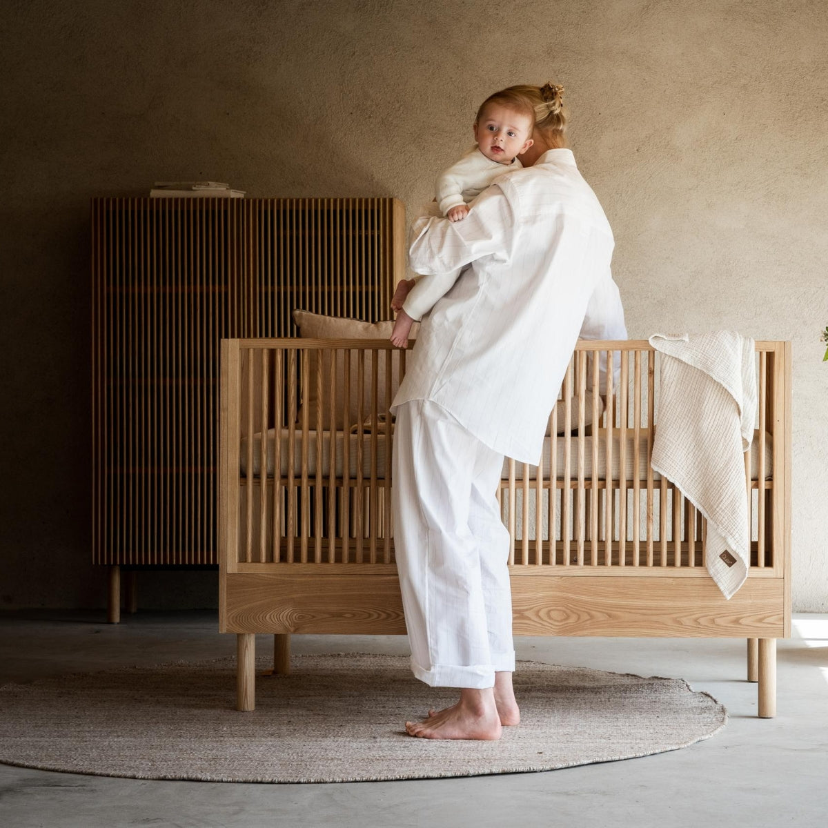 Quax Hai No Ki Convertible Cot Bed - 140 x 70 cm Natural Ash