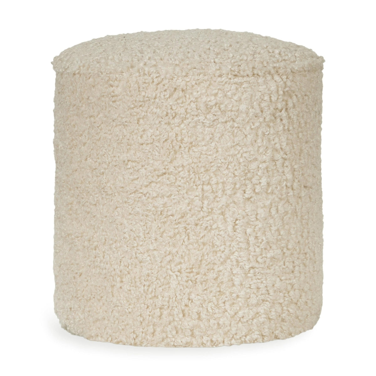 Quax Sheep teddy kids pouf for Modular Organic children's table on white background