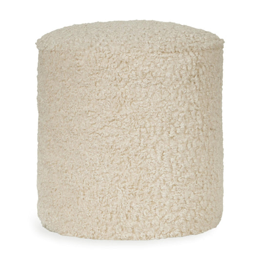 Quax Sheep teddy kids pouf for Modular Organic children's table on white background