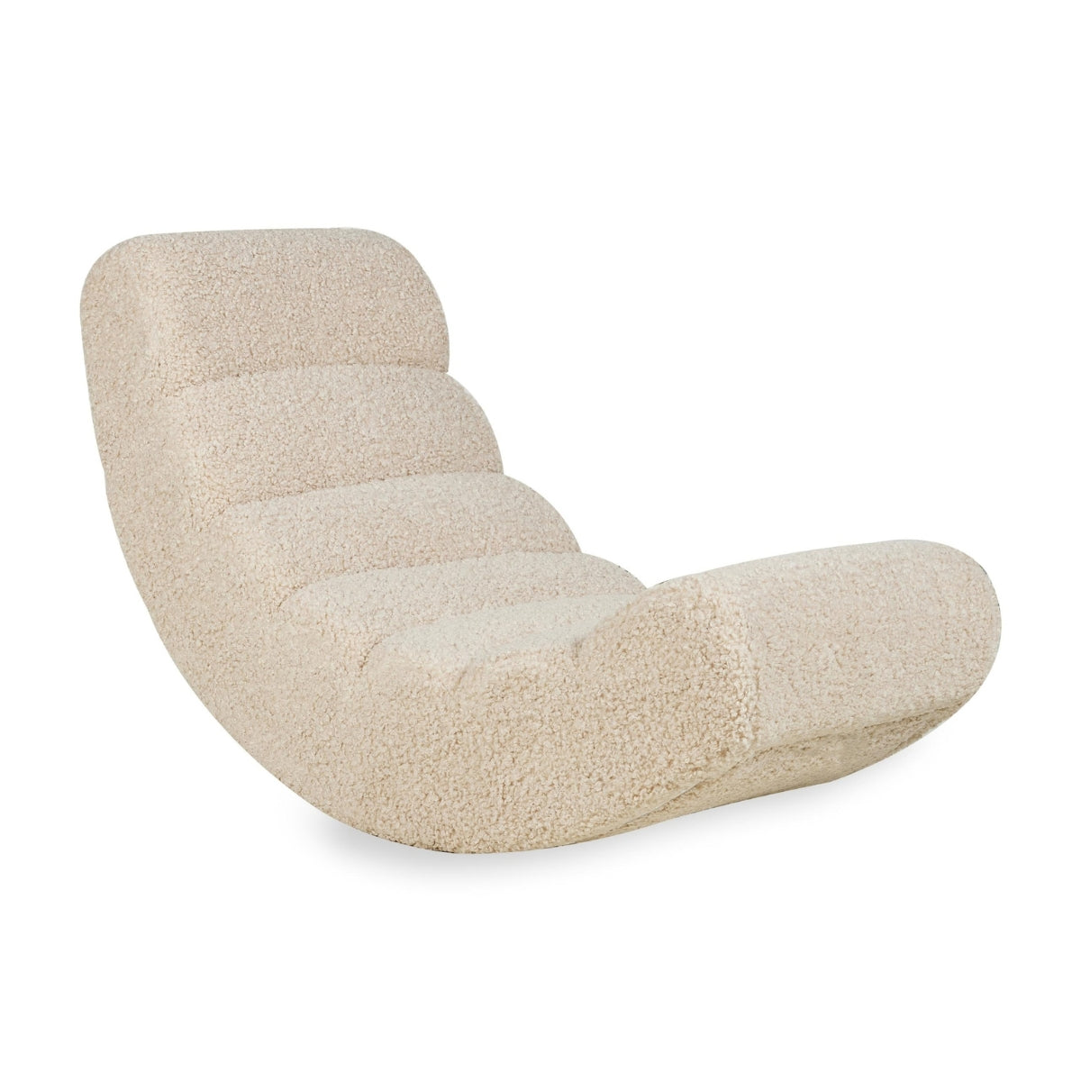 Quax Rocking Banana Sheep teddy rocking chair for children and adults on white background