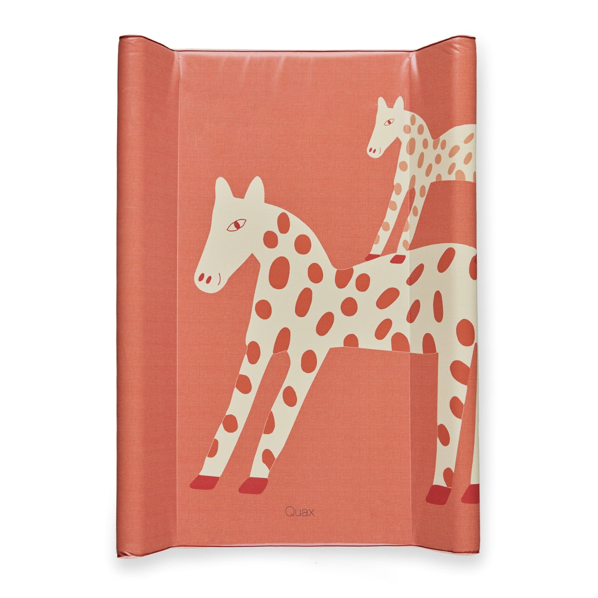Quax Horses wedge baby changing mat 70x50cm with raised sides on white background