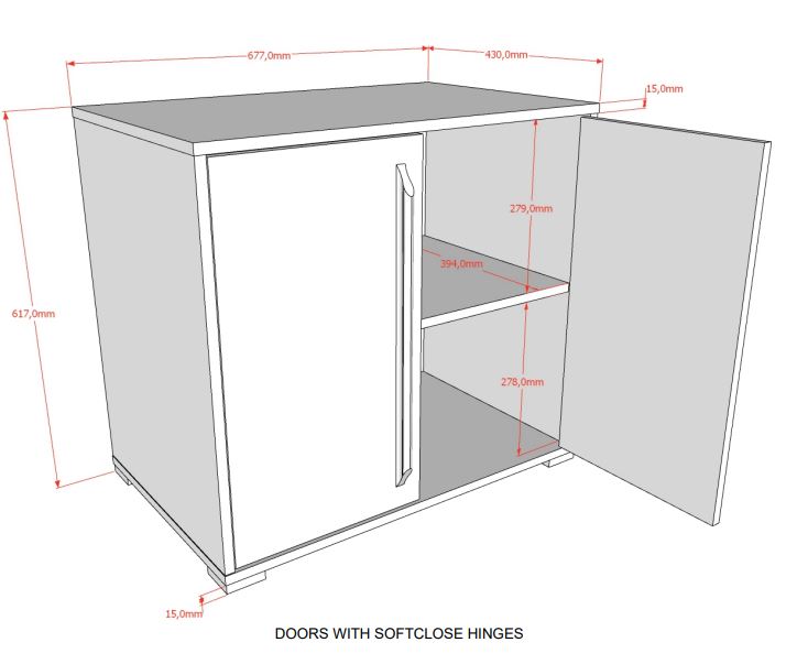 VIPACK SAM European mid sleeper 90 X 200 cm oak with storage drawers & shelving unit