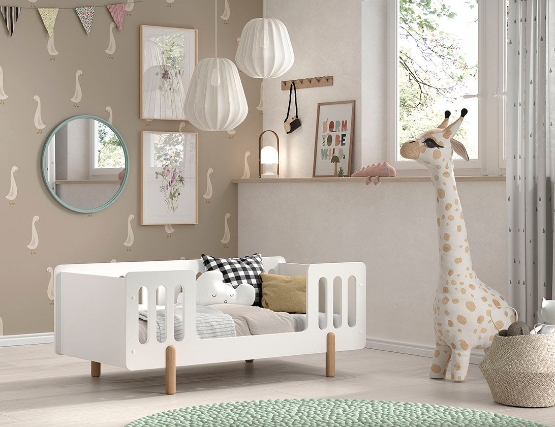 VIPACK JAXX SMILE toddler bed 140 x 70cm white