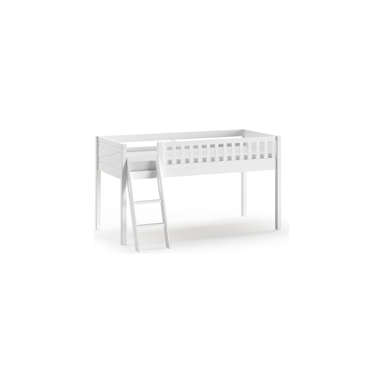 VIPACK SCOTT European single mid sleeper 90 X 200 cm white