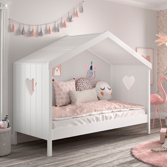 VIPACK AMORI house bed without back panel 90 X 200cm white