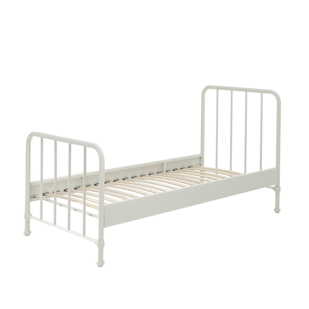 VIPACK BRONXX European single bed 90 X 200cm white