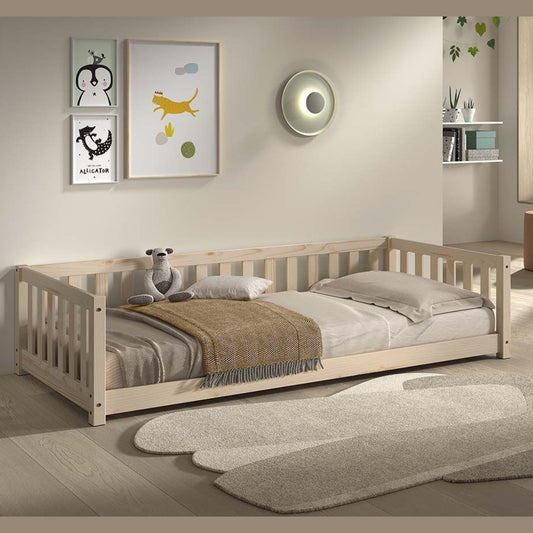 VIPACK DALLAS Toddler Floor Bed Natural 90 x 200cm