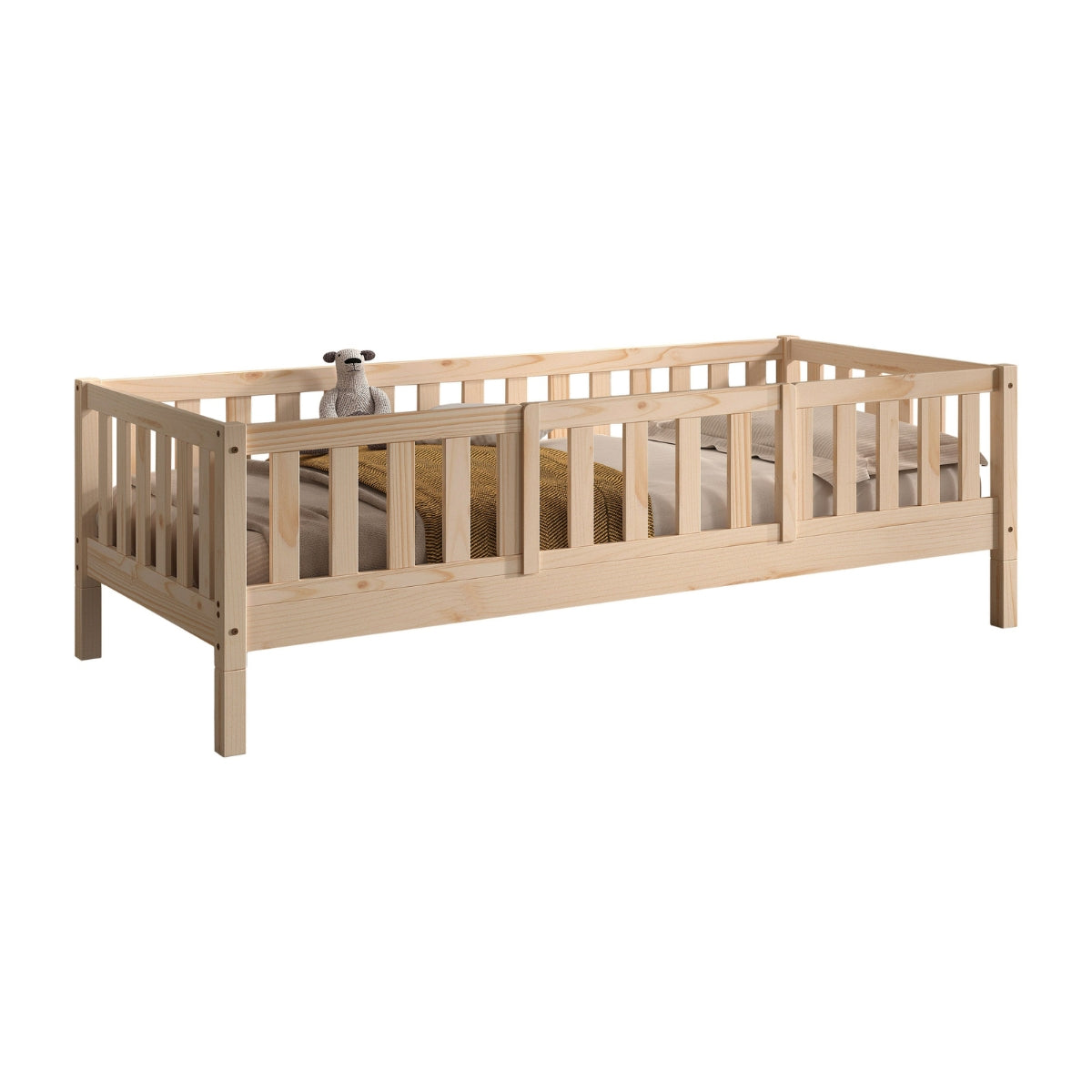 VIPACK DALLAS Toddler Bed Guard Natural