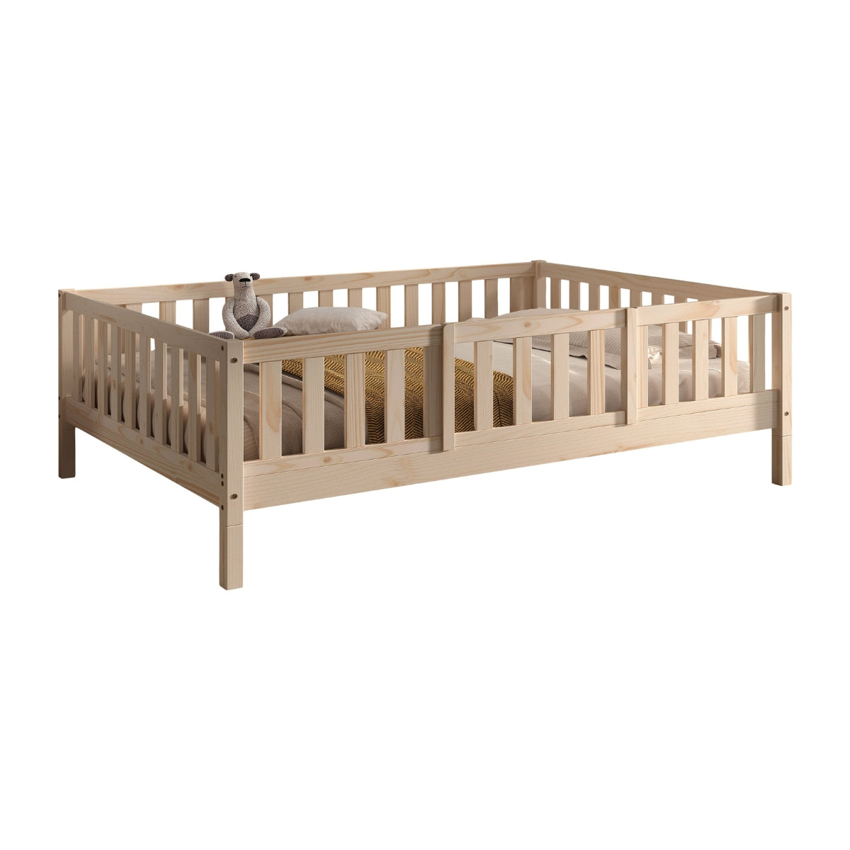 VIPACK DALLAS Toddler Bed Guard Natural