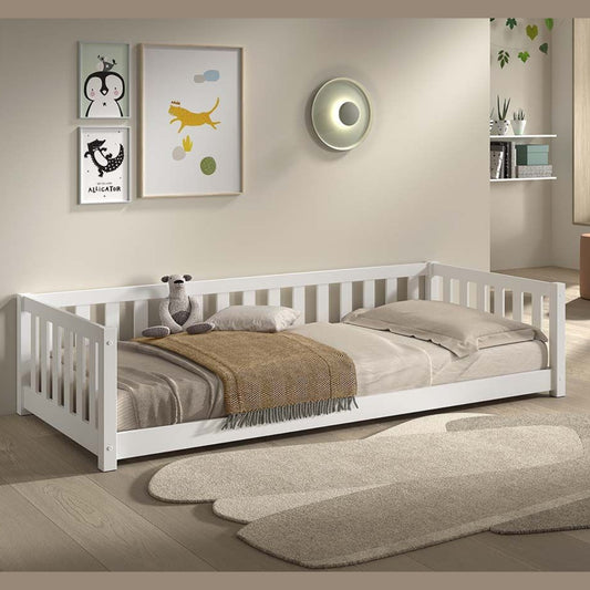 VIPACK DALLAS Toddler Floor Bed White 90 x 200cm
