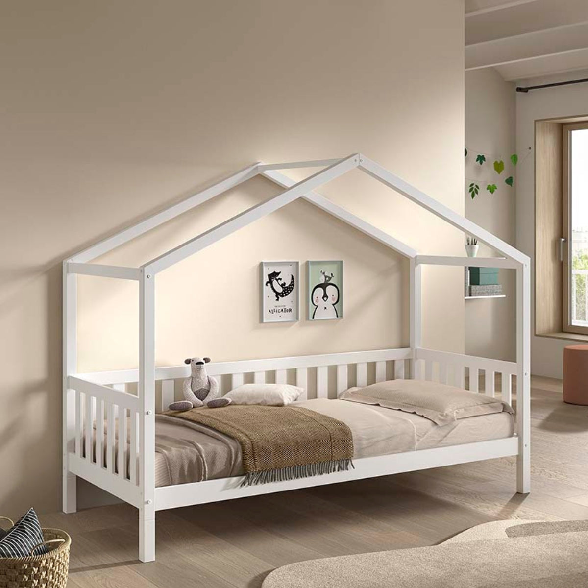 VIPACK DALLAS Toddler Bed White 90 x 200cm