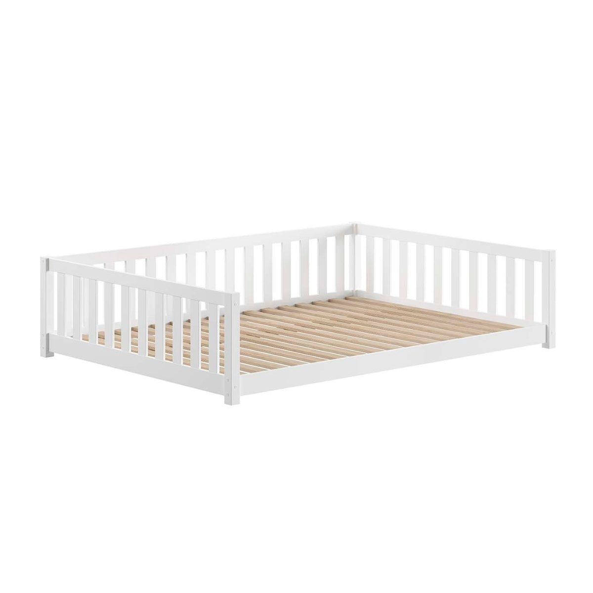 VIPACK DALLAS Toddler Bed inc Bed Guard White 140 x 200cm