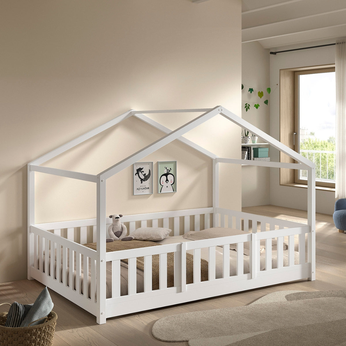 VIPACK DALLAS Toddler Bed Guard White