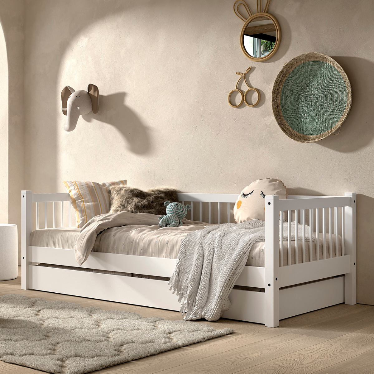 VIPACK FORREST European single cabin bed 90 X 200cm white