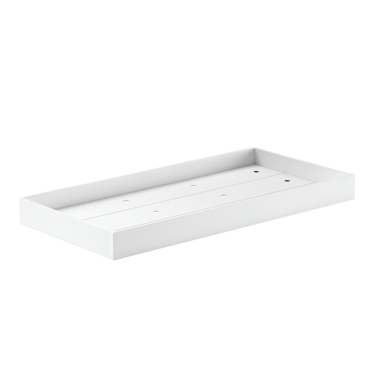 VIPACK FORREST white underbed storage drawer and pull-out trundle bed for compatible FORREST beds on white background