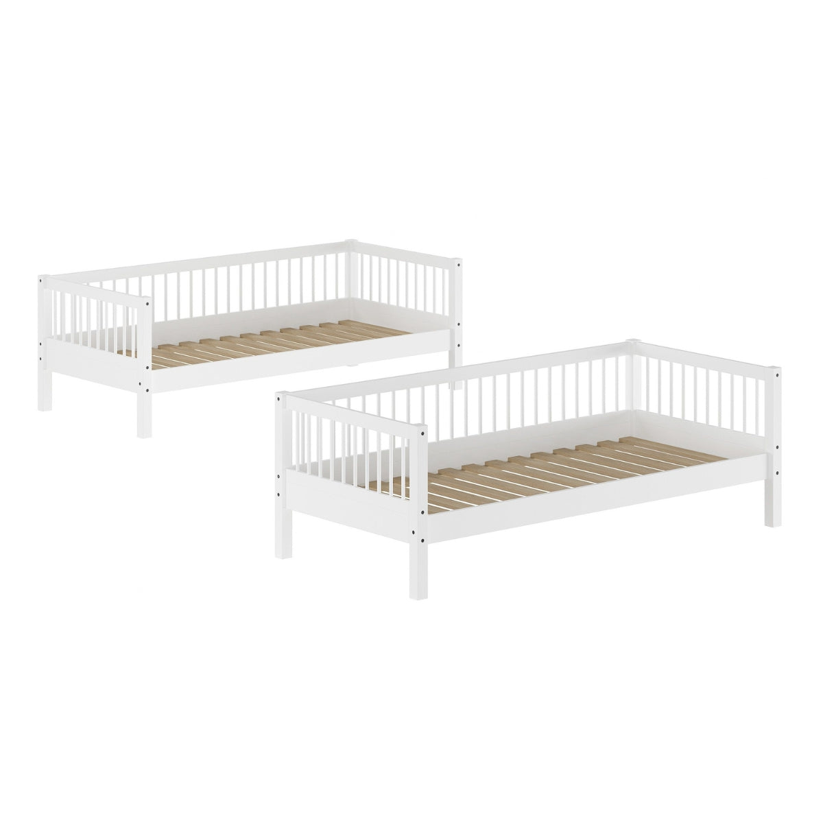 VIPACK FORREST Beech European bunk bed 90 x 200cm white