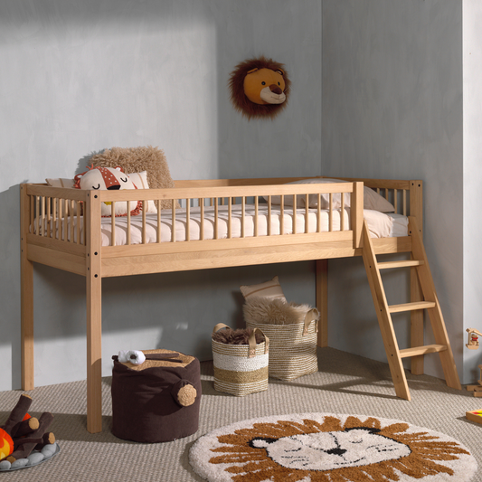 VIPACK FORREST European single mid sleeper 90 x 200 cm oak