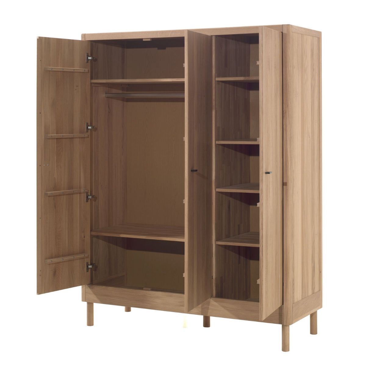 VIPACK FORREST 3 Door Wardrobe - Oak
