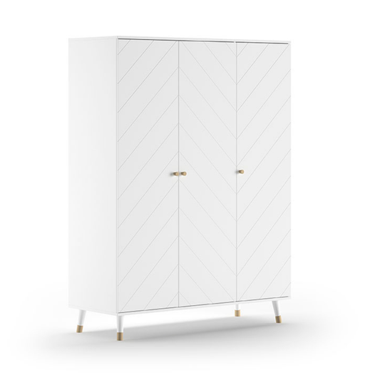 JAXX BILLY 3 door wardrobe white
