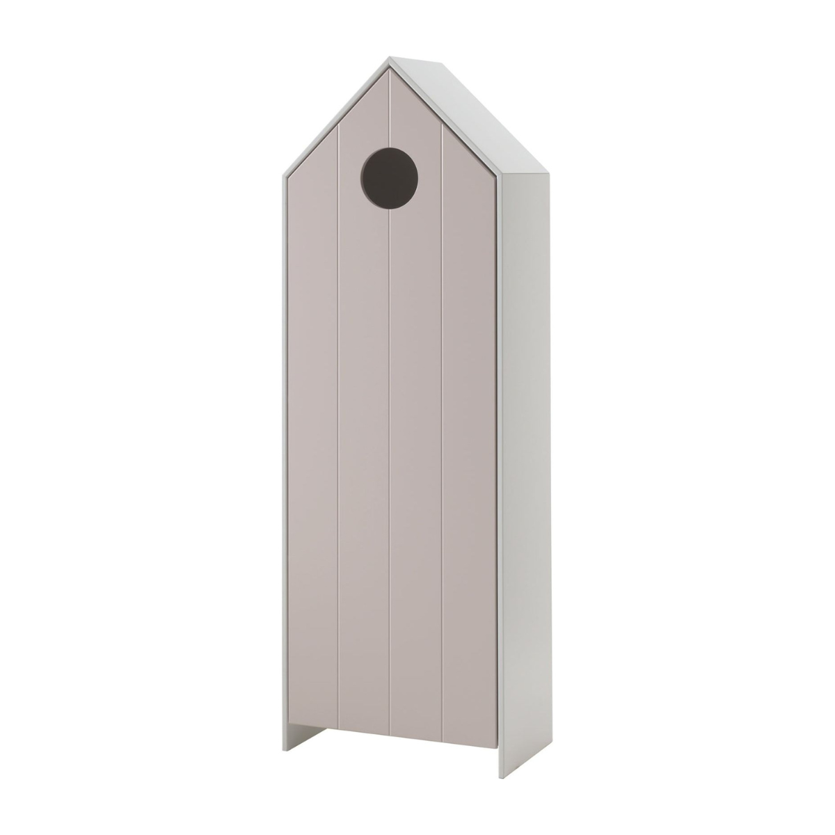 VIPACK JAXX CASAMI pink and white beach hut girls single wardrobe on white background