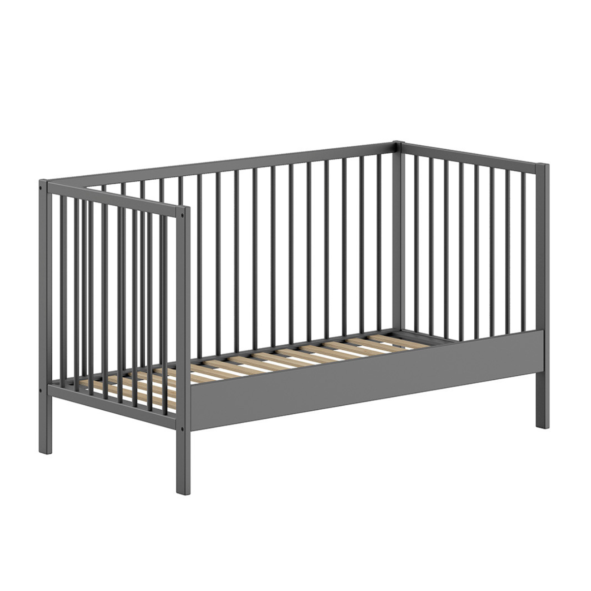 VIPACK JAXX DINO cot bed 140 x 70cm anthracite