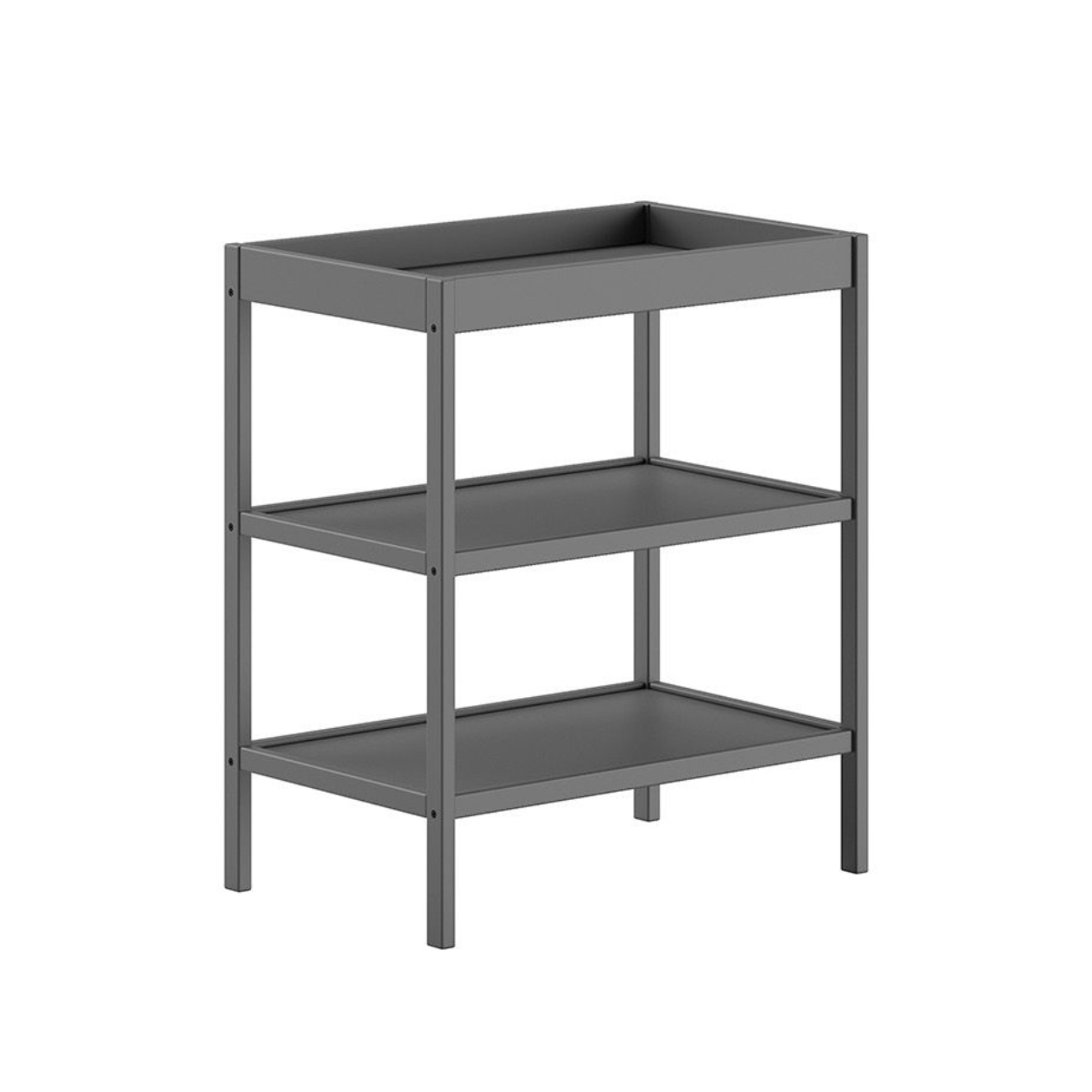 VIPACK JAXX DINO cot 120 x 60cm & baby changing table bundle anthracite