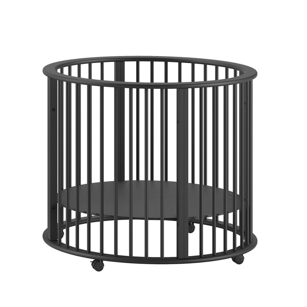 VIPACK JAXX DINO Baby & Toddler Round Wooden Playpen – Black