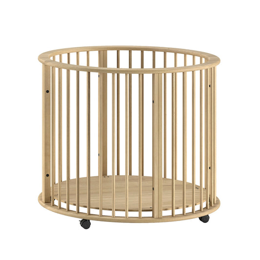 VIPACK JAXX DINO baby & toddler round wooden playpen natural