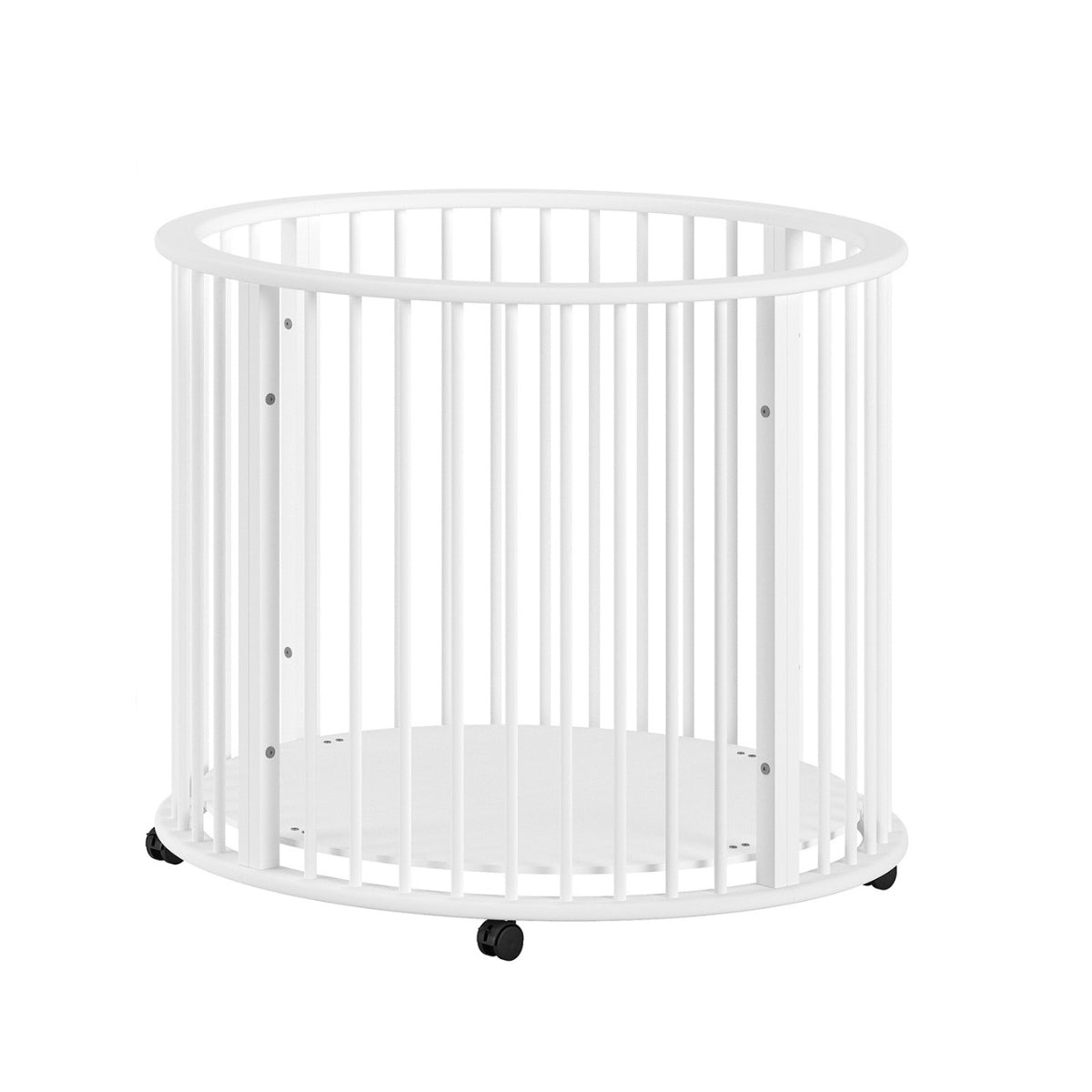 VIPACK JAXX DINO baby & toddler round wooden playpen white