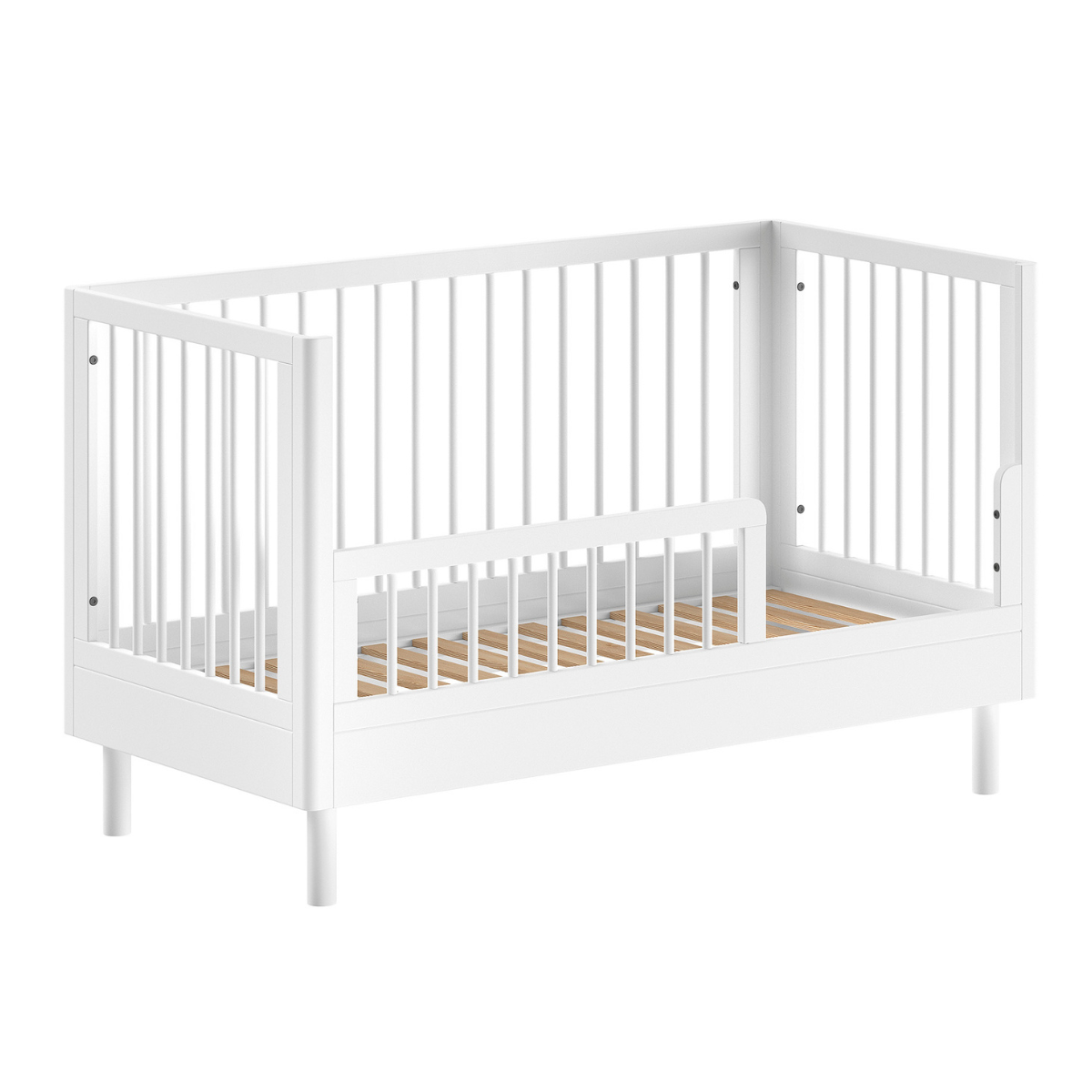 VIPACK JAXX FORREST BEECH white cot bed 140 x 70cm