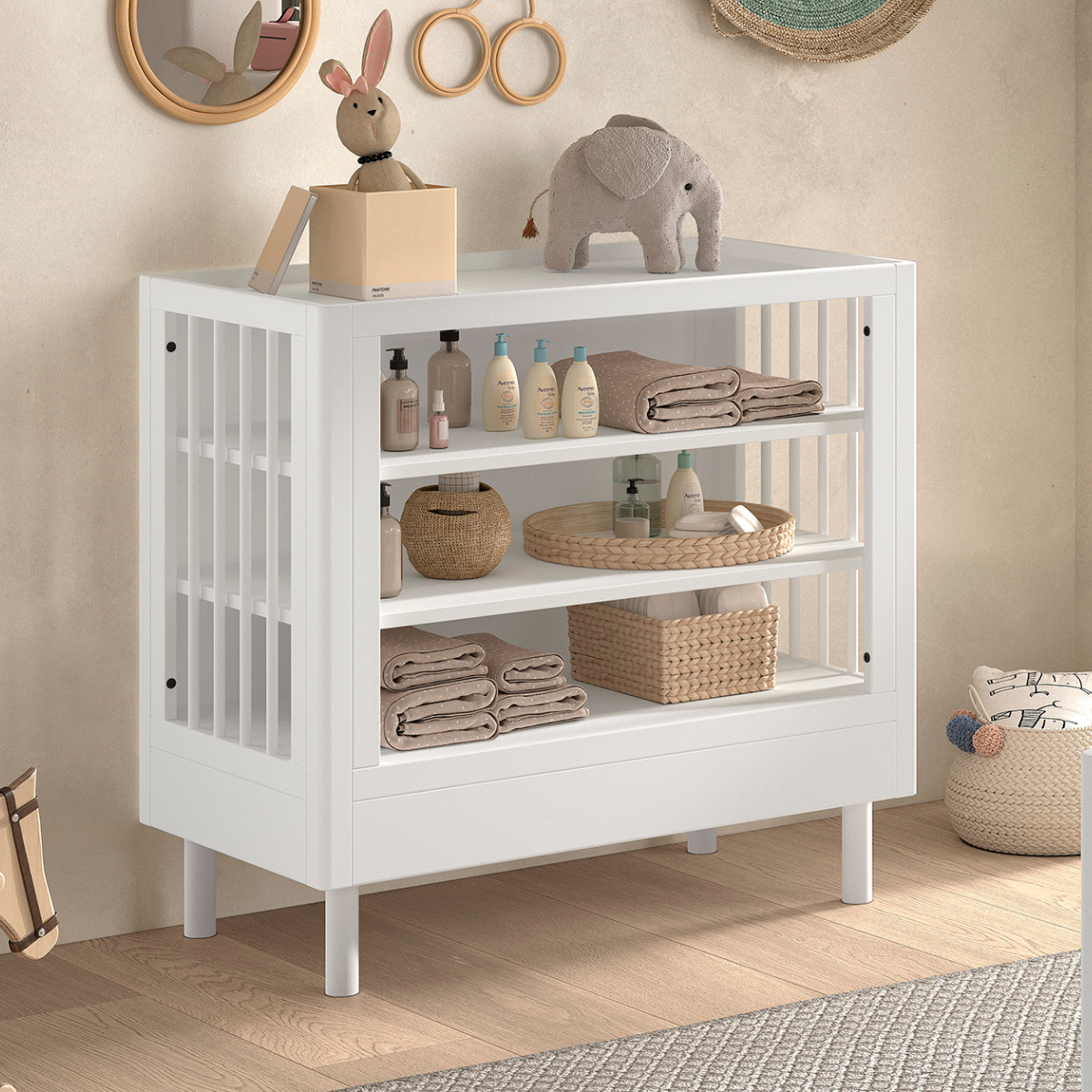 VIPACK JAXX FORREST changing table beech white