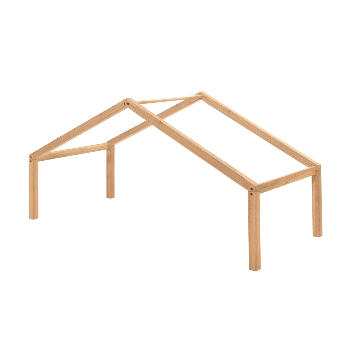 VIPACK FORREST European single house bed 90 x 200cm oak