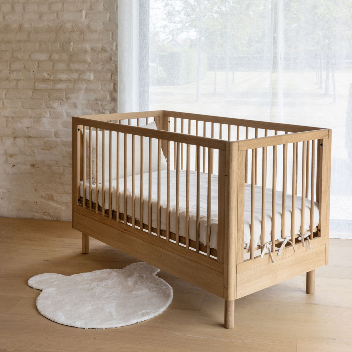 VIPACK JAXX FORREST OAK cot bed 140 x 70cm