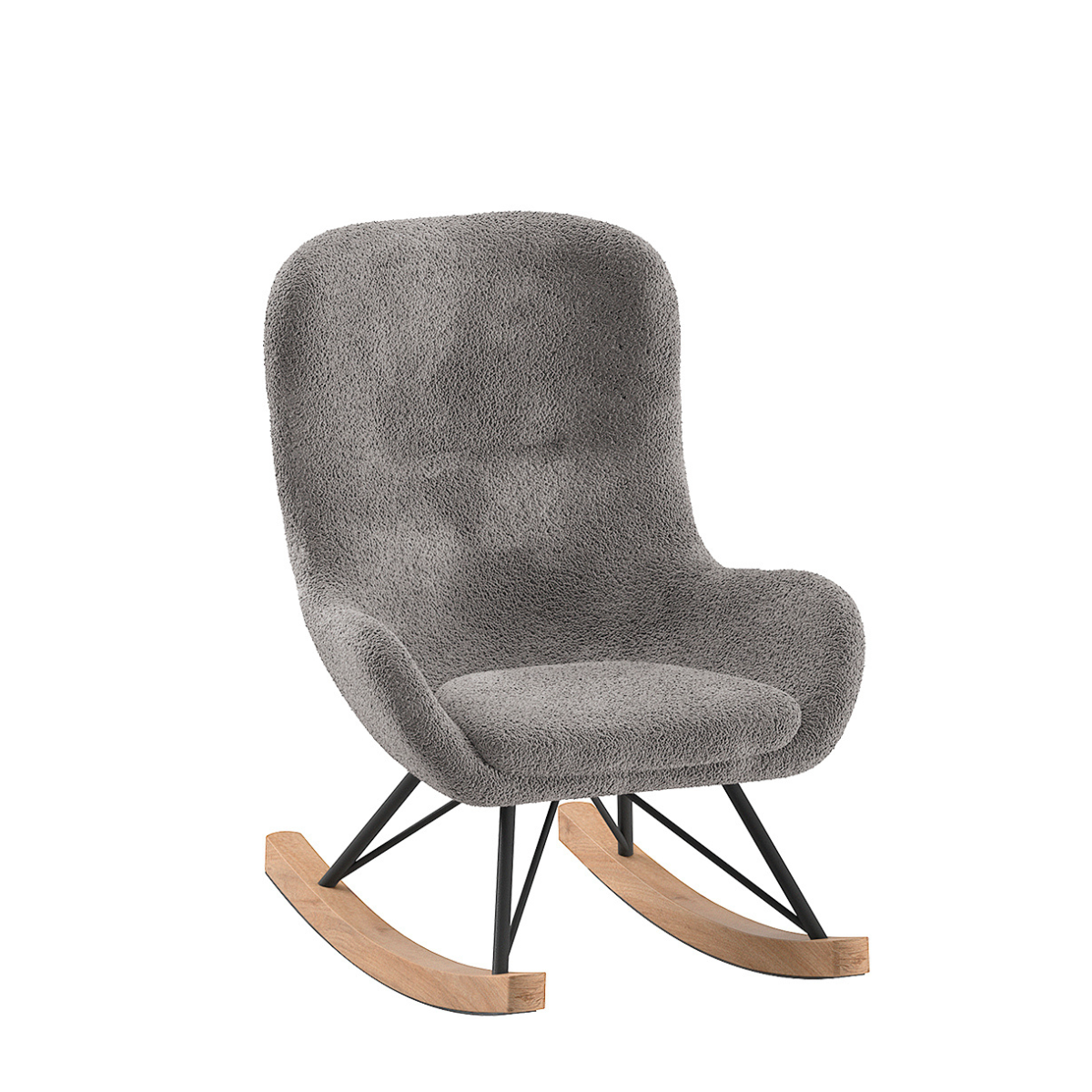 VIPACK JAXX ROCKY kids mini rocking chair anthracite