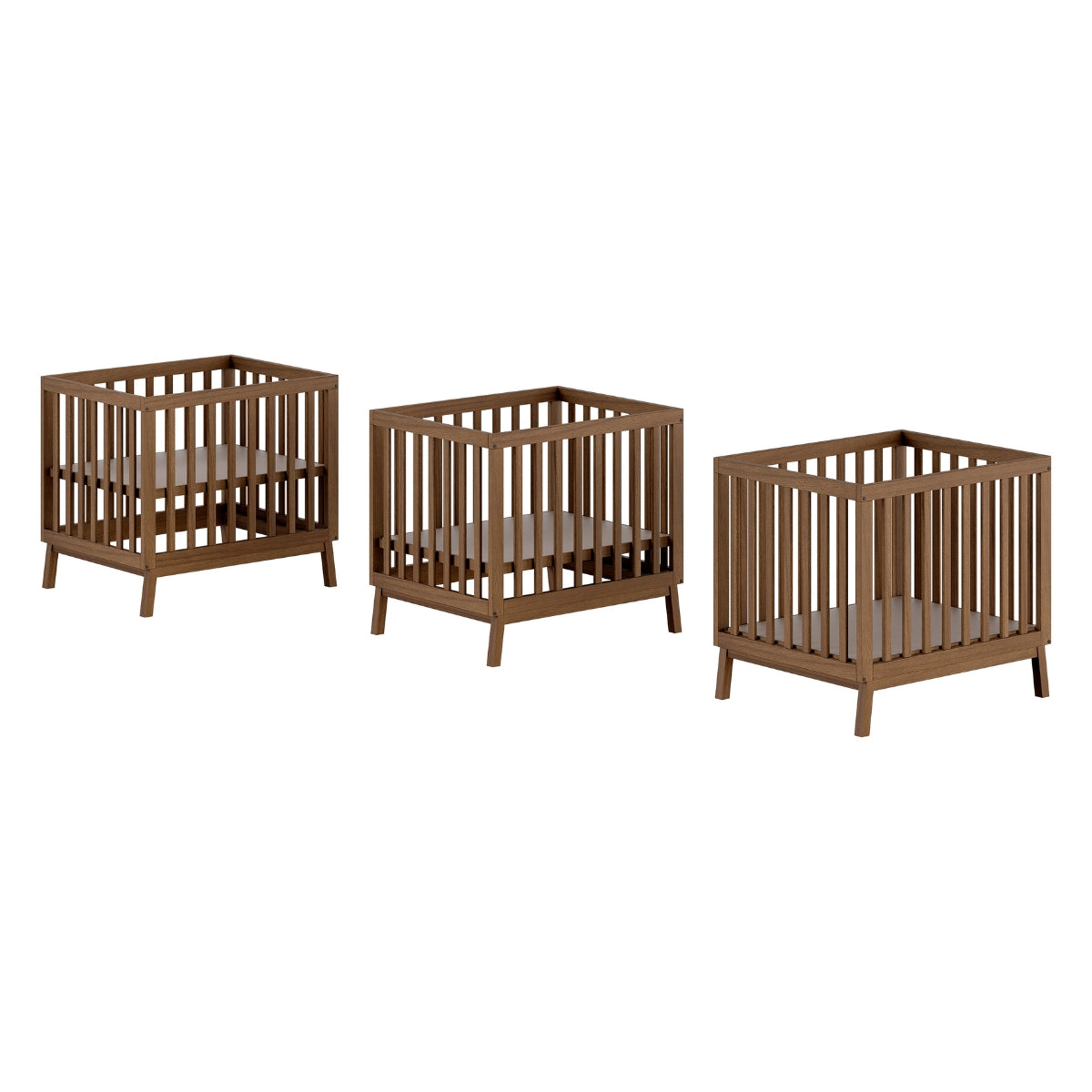 VIPACK JAXX SEZANE baby playpen 95 x 75cm walnut