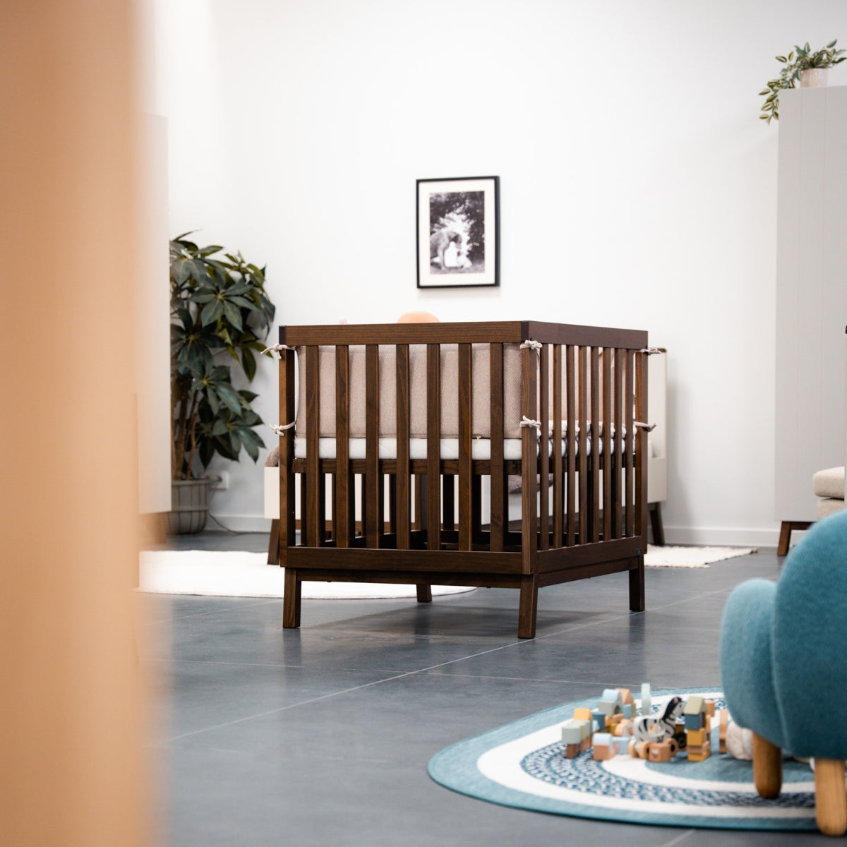 VIPACK JAXX SEZANE baby playpen 95 x 75cm walnut