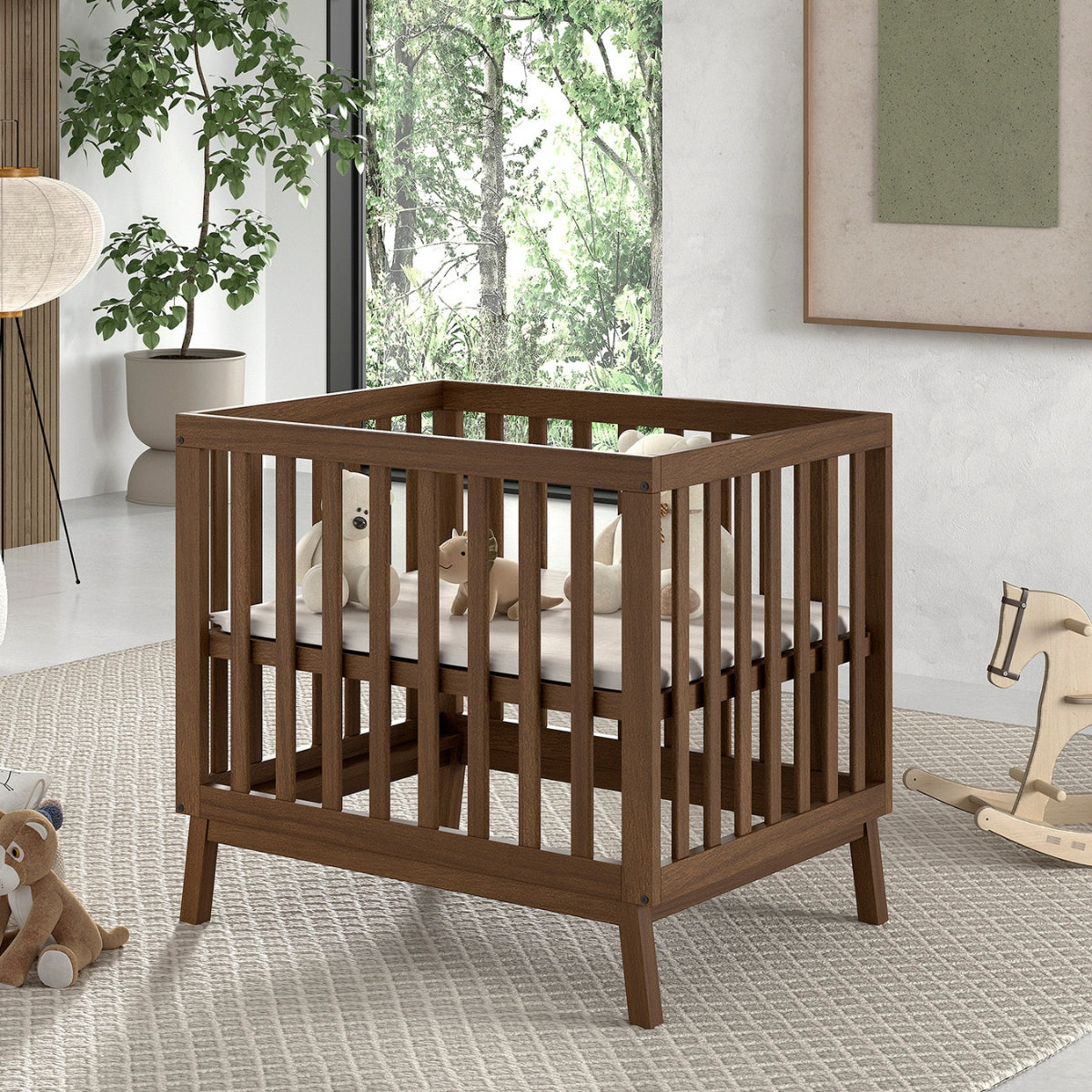 VIPACK JAXX SEZANE baby playpen 95 x 75cm walnut