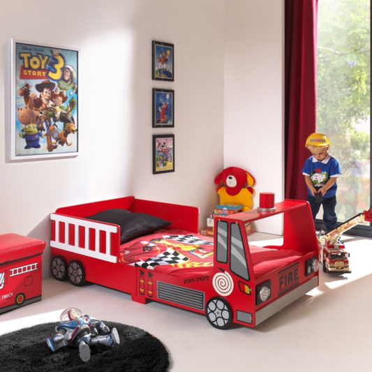 VIPACK FIRE ENGINE toddler bed 140 X 70cm red