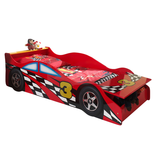 VIPACK JUNIOR race car toddler bed 140 X 70cm red