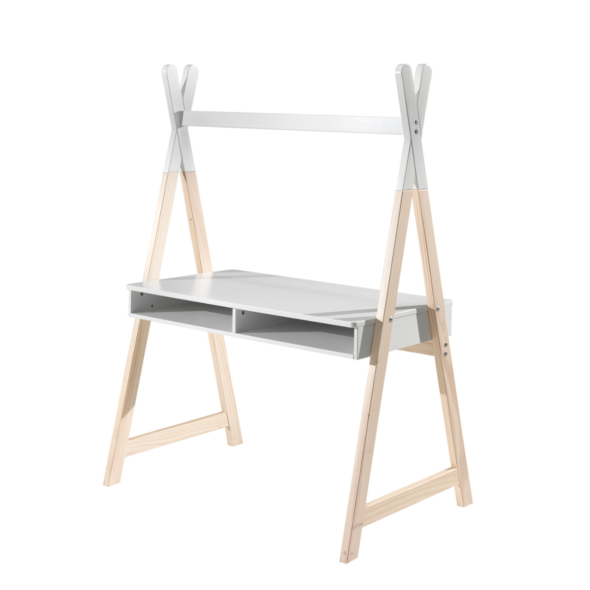 VIPACK KIDDY kids TIPI shaped desk white
