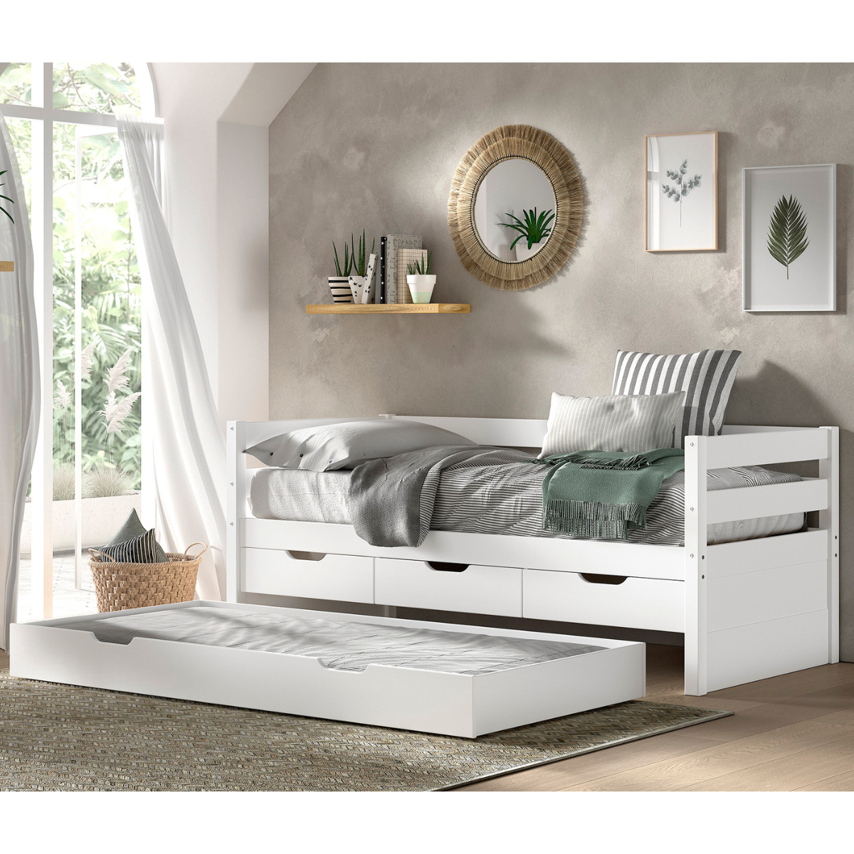 VIPACK underbed drawer white